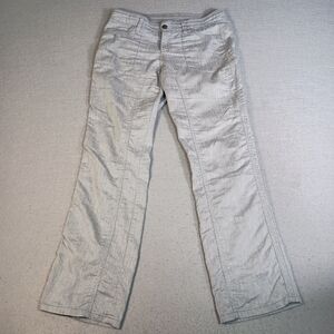 Kuhl Cabo Women's 8 REG Ash Gray Outdoors Hiking Linen Blend Lightweight Pants